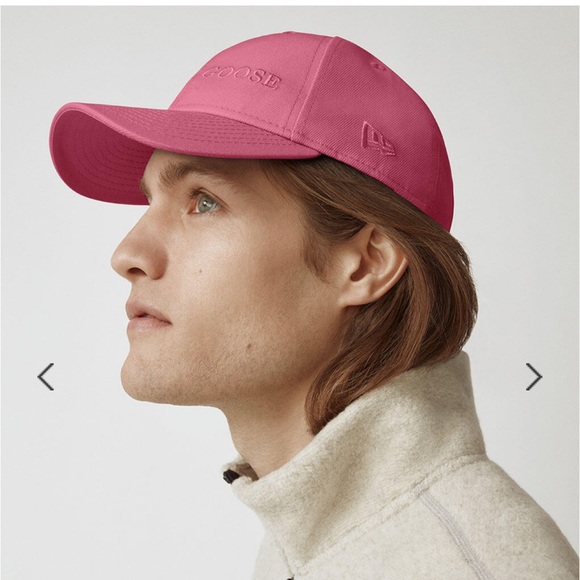 NWT CANADA GOOSE Wordmark Adjustable Cap SUMMIT PINK ONE SIZE UNISEX - Picture 6 of 16